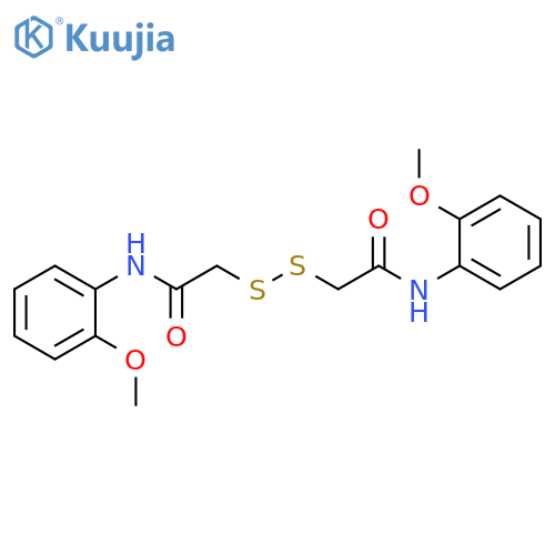 Acetamide, 2,2′-dithiobis[N-(2-methoxyphenyl)- structure