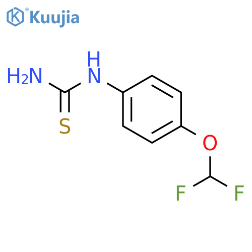 4-(difluoromethoxy)phenylthiourea structure