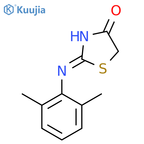 2-[(2,6-Dimethylphenyl)imino]-1,3-thiazolidin-4-one structure