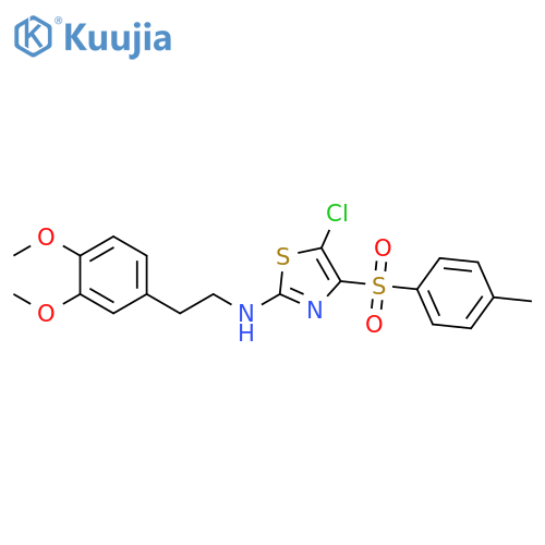 5-chloro-N-2-(3,4-dimethoxyphenyl)ethyl-4-(4-methylbenzenesulfonyl)-1,3-thiazol-2-amine structure