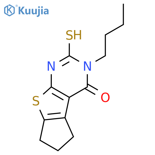 11-butyl-10-sulfanyl-7-thia-9,11-diazatricyclo6.4.0.0,2,6dodeca-1(8),2(6),9-trien-12-one structure