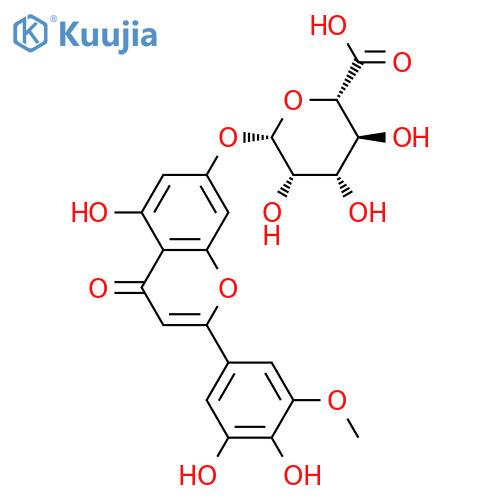 Tricetin 3'-methyl ether 7-glucuronide structure