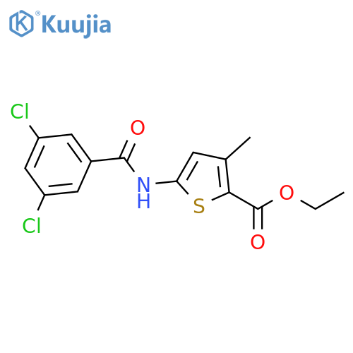 ethyl 5-(3,5-dichlorobenzamido)-3-methylthiophene-2-carboxylate structure