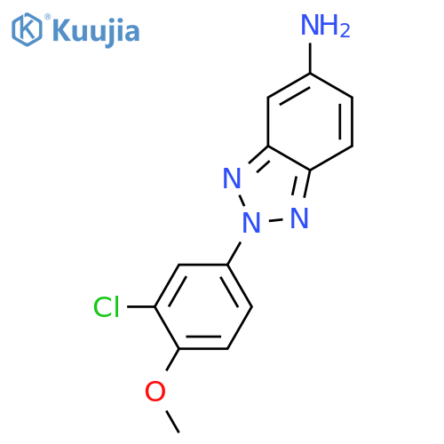 2-(3-Chloro-4-methoxyphenyl)-2H-1,2,3-benzotriazol-5-amine structure