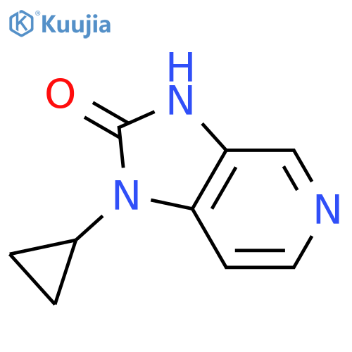 1-cyclopropyl-1H,2H,3H-imidazo[4,5-c]pyridin-2-one structure