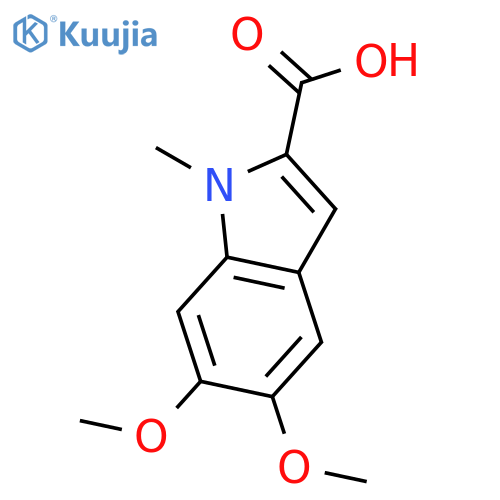 5,6-Dimethoxy-1-methyl-1H-indole-2-carboxylic acid structure