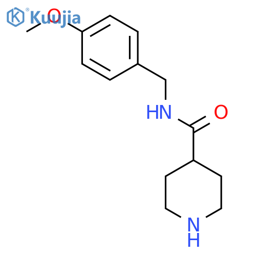N-(4-Methoxyphenyl)methylpiperidine-4-carboxamide structure