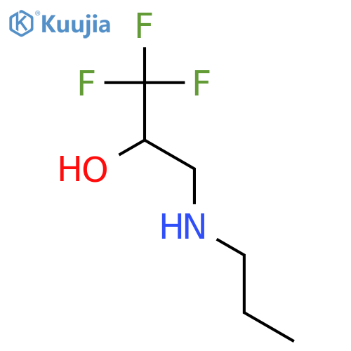 1,1,1-trifluoro-3-(propylamino)propan-2-ol structure