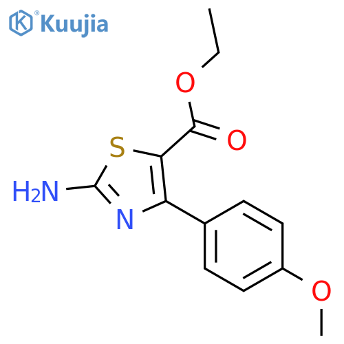 ETHYL 2-AMINO-4-(4-METHOXYPHENYL)THIAZOLE-5-CARBOXYLATE structure