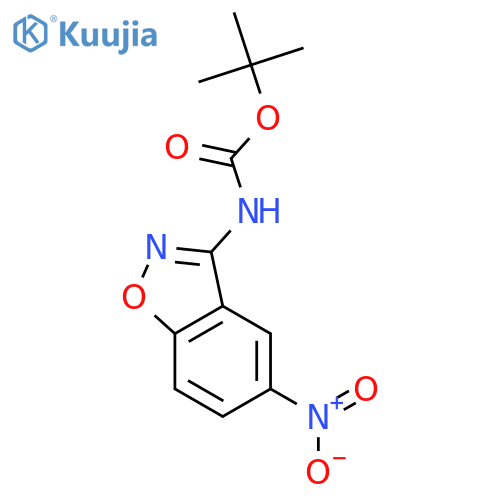 tert-Butyl (5-nitrobenzo[d]isoxazol-3-yl)carbamate structure