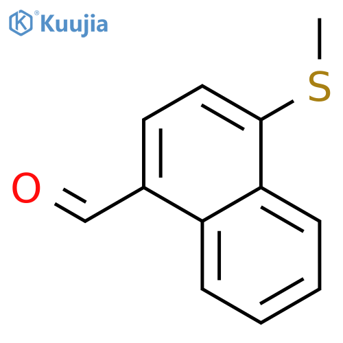 1-Naphthalenecarboxaldehyde, 4-(methylthio)- structure
