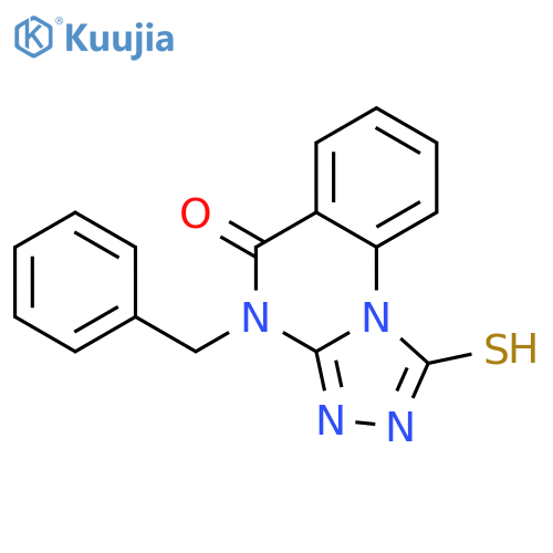 4-benzyl-1-sulfanyl-4H,5H-1,2,4triazolo4,3-aquinazolin-5-one structure