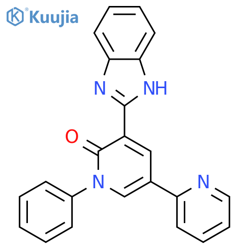 [2,3'-Bipyridin]-6'(1'H)-one, 5'-(1H-benzimidazol-2-yl)-1'-phenyl- structure