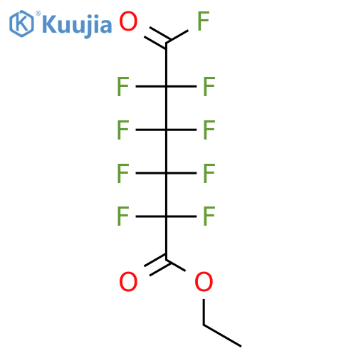 Hexanoic acid, 2,2,3,3,4,4,5,5,6-nonafluoro-6-oxo-, ethyl ester structure