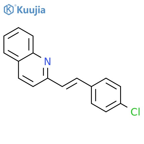 Quinoline,2-[(1E)-2-(4-chlorophenyl)ethenyl]- structure