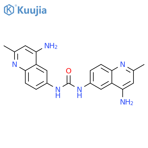 Urea,N,N'-bis(4-amino-2-methyl-6-quinolinyl)- structure