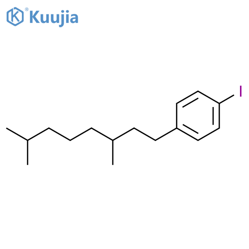 Benzene, 1-(3,7-dimethyloctyl)-4-iodo- structure