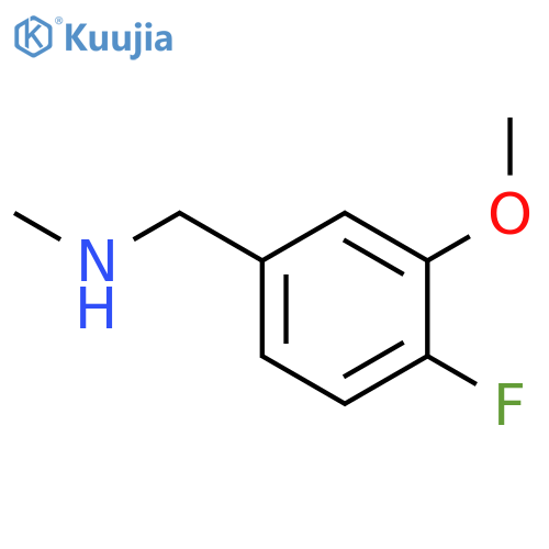 (4-fluoro-3-methoxyphenyl)methyl(methyl)amine structure