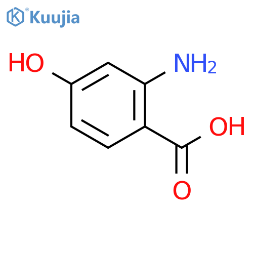 2-amino-4-hydroxy-benzoic acid structure