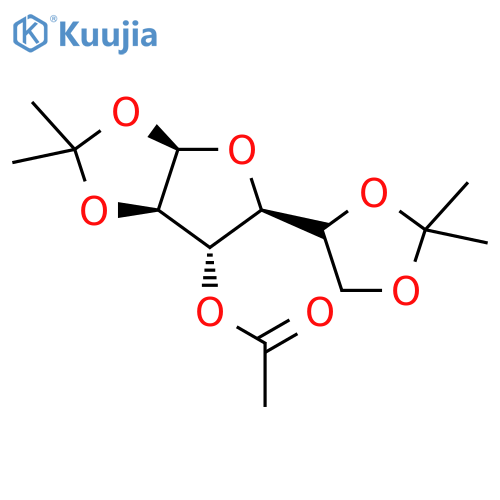 3-Acetyl-1,2:5,6-di-O-isopropylidene-α-D-galactofuranose structure