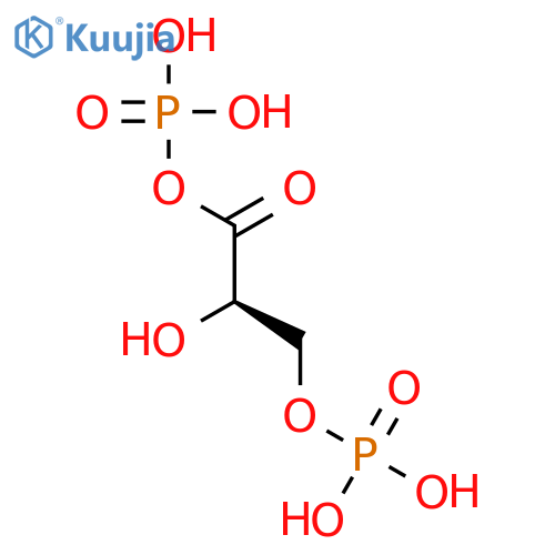 (2R)-2-hydroxy-1-oxopropane-1,3-diyl bis[dihydrogen (phosphate)] structure