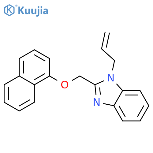 2-(naphthalen-1-yloxy)methyl-1-(prop-2-en-1-yl)-1H-1,3-benzodiazole structure