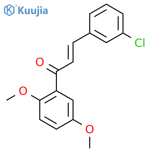 (E)-3-(3-Chlorophenyl)-1-(2,5-dimethoxyphenyl)prop-2-en-1-one structure