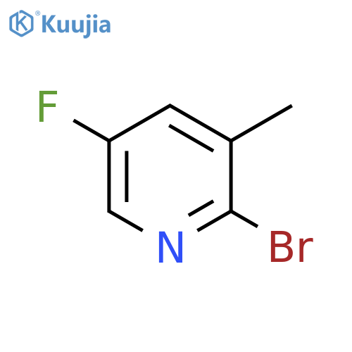 2-Bromo-5-fluoro-3-methylpyridine structure