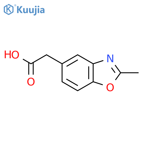 2-(2-Methyl-1,3-benzoxazol-5-yl)acetic acid structure