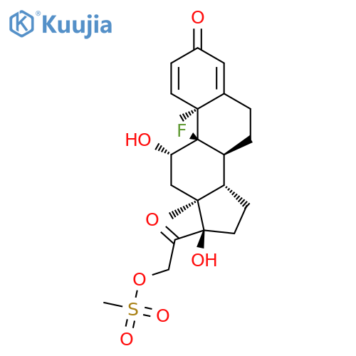 (11β)-9-Fluoro-11,17-dihydroxy-21-(methylsulfonyl)oxypregna-1,4-diene-3,20-dione structure
