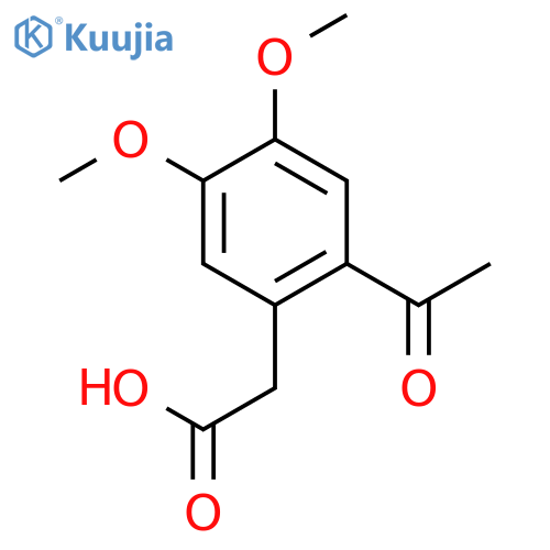 (2-Acetyl-4,5-dimethoxyphenyl)acetic Acid structure