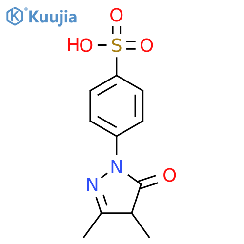 Benzenesulfonic acid,4-(4,5-dihydro-3,4-dimethyl-5-oxo-1H-pyrazol-1-yl)- structure
