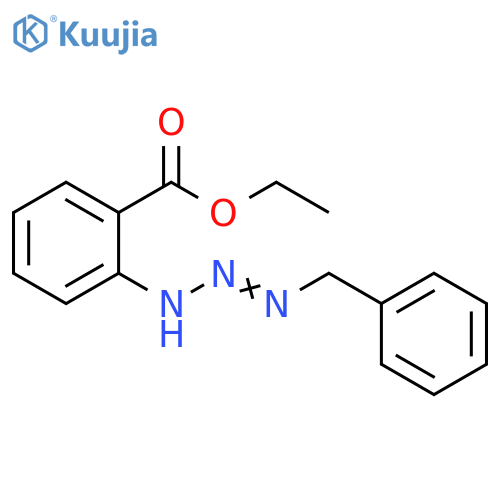 Benzoic acid, 2-[3-(phenylmethyl)-1-triazenyl]-, ethyl ester structure