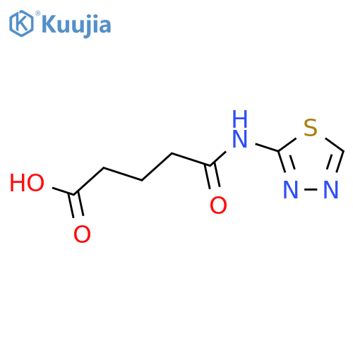 4-([1,3,4]thiadiazol-2-ylcarbamoyl)-butyric acid structure