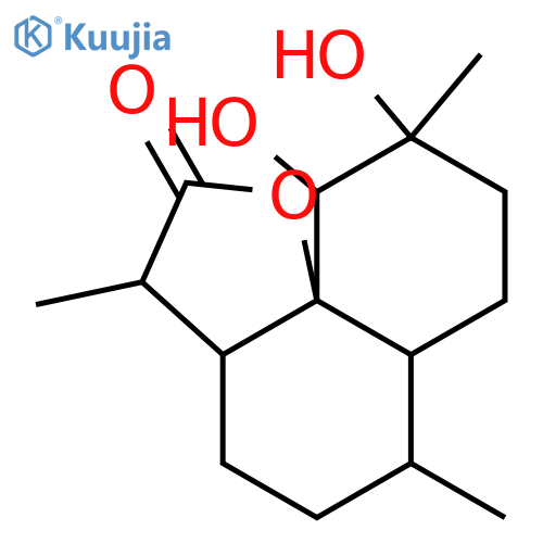 2H-Naphtho[8a,1-b]furan-2-one, decahydro-9,10-dihydroxy-3,6,9-trimethyl-, (3R,3aS,6R,6aS,9S,10R,10aS)- structure