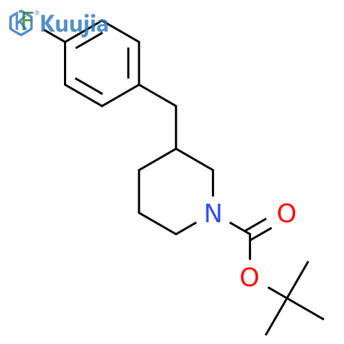 tert-Butyl 3-(4-fluorobenzyl)piperidine-1-carboxylate structure