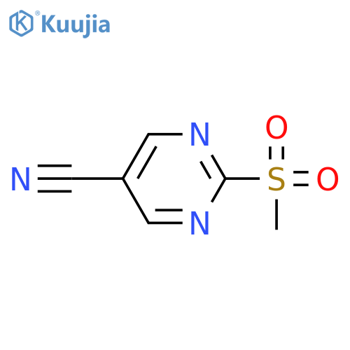 2-(Methylsulfonyl)pyrimidine-5-carbonitrile structure