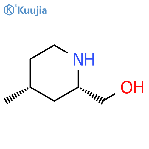 rac-(2R,4S)-4-methylpiperidin-2-ylmethanol structure