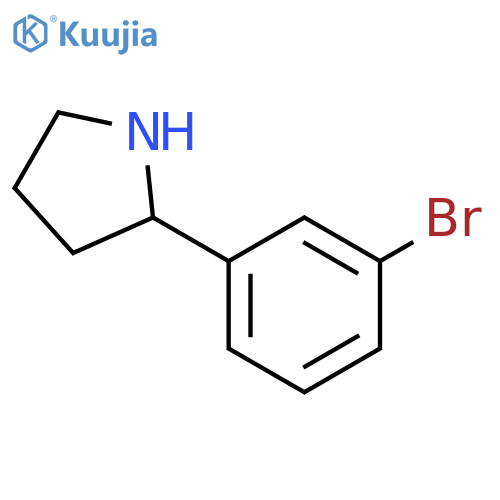 2-(3-Bromophenyl)pyrrolidine structure