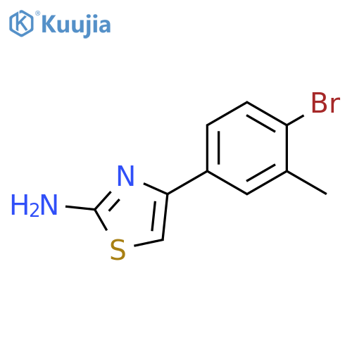 4-(4-bromo-3-methylphenyl)-1,3-thiazol-2-amine structure