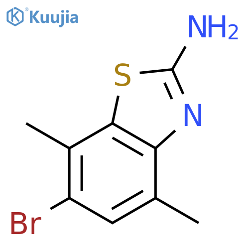 6-Bromo-4,7-dimethyl-1,3-benzothiazol-2-amine structure