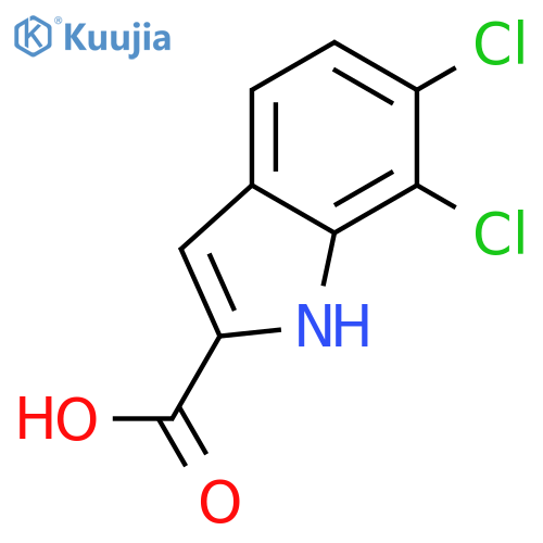6,7-Dichloro-1h-indole-2-carboxylic acid structure