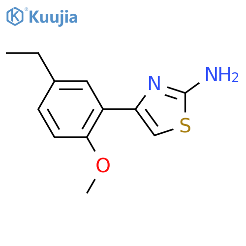 4-(5-Ethyl-2-methoxy-phenyl)-thiazol-2-ylamine structure