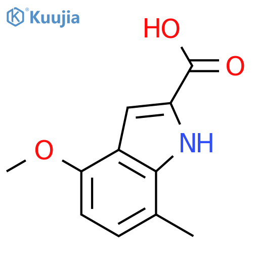 7-Methyl-4-methoxyindole-2-carboxylic Acid structure