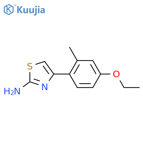 4-(4-ethoxy-2-methylphenyl)-1,3-thiazol-2-amine structure