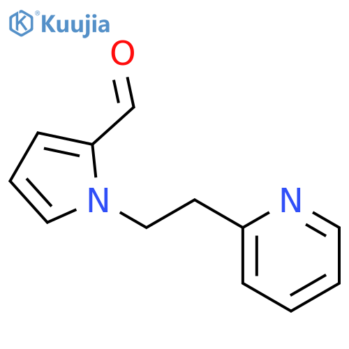 1-2-(2-pyridinyl)ethyl-1H-pyrrole-2-carbaldehyde structure