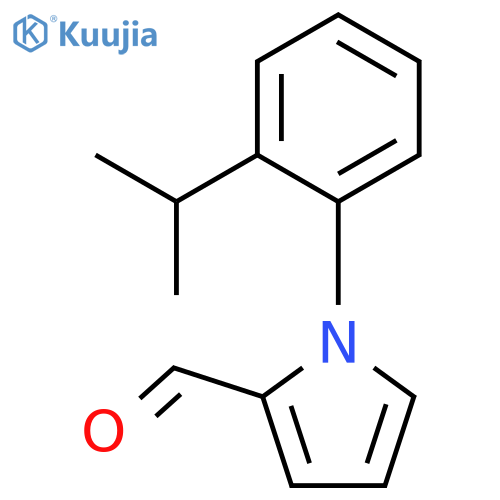 1-[2-(propan-2-yl)phenyl]-1H-pyrrole-2-carbaldehyde structure