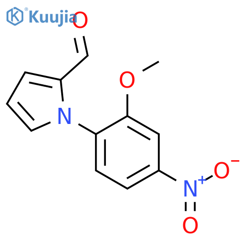1-(2-METHOXY-4-NITROPHENYL)-1H-PYRROLE-2-CARBALDEHYDE structure
