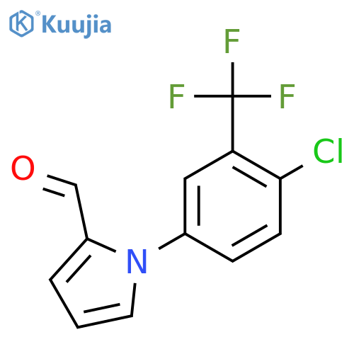 1-4-Chloro-3-(trifluoromethyl)phenyl-1H-pyrrole-2-carbaldehyde structure