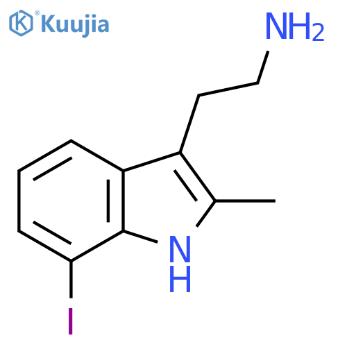 2-(7-iodo-2-methyl-1H-indol-3-yl)ethanamine structure